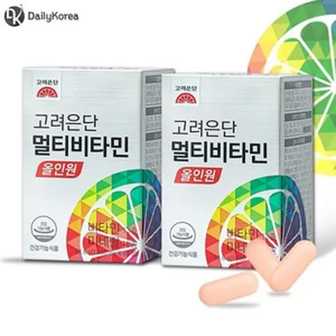 고려은단 멀티비타민 올인원 60정 X 2개 (4개월분) D, 60개