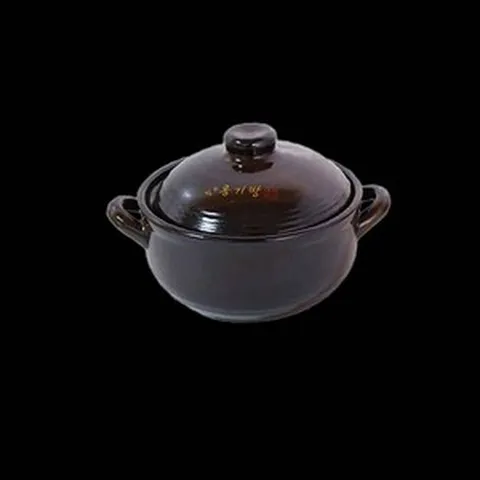 LETEO-TJ물류(협력업체) 황토 옹기방 내열냄비 소 삼계탕그릇, 1개, 1cm
