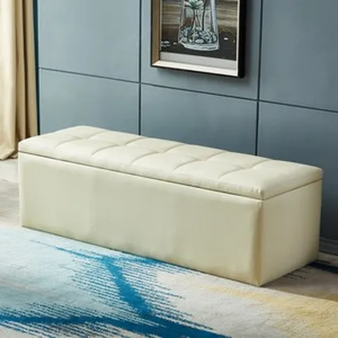 아워스토리 수납형 인조가죽 심플모던스타일소파 장의자 수납벤치 수납의자 수납쇼파, 800mm수납형-아이보리