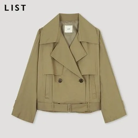 [리스트(LIST)] 더블 하프 트렌치코트_TWWBYN70030_DB