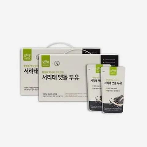 오하루자연가득 오하루 자연가득 100 산 서리태 맷돌 두유 40팩 241128, 0.19l, 40개