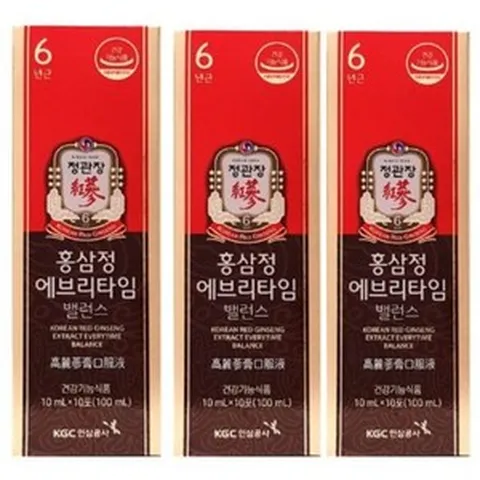 정관장 홍삼정 에브리타임 밸런스 10ml 30개입(겉케이스 없음) 30일분 면역력 케어, 30개