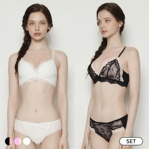 [에블린 엔터] 에블린 [세트] 메리메 블라썸 노와이어 브라팬티세트 EBBREA6H3Q EBBREA6H3QSET 17