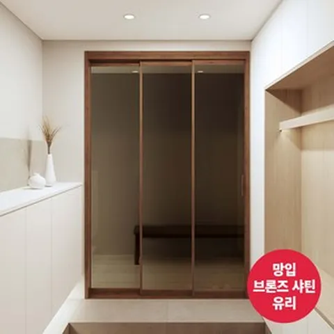 리바트집테리어 우디 3연동 중문 1301~1500(ㅡ자 오픈형 망입유리)