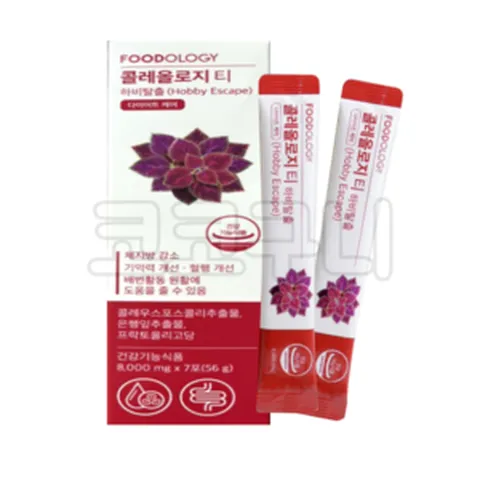 [정품]푸드올로지 콜레올로지 티 빨간통 다이어트 빨간약 컷 7정 서현 신봉선, 빨간통 콜레올로지 티 7포