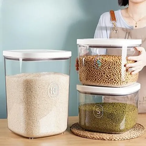 코겔 진공 쌀통 쌀벌레 방지 쌀보관통 쌀 보관함, 중형 5KG