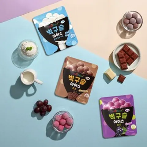 [미니멜츠] 빅구슬아이스크림 16개 / 쵸코+포도+요거트, 미니멜츠 빅구슬쵸코8+빅구슬요거트8, 37g