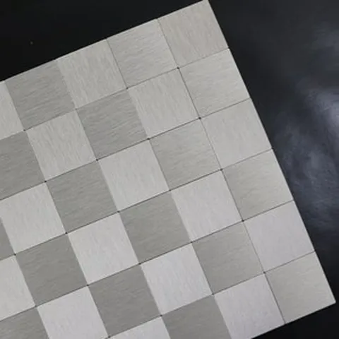 [오후 3시이전 주문건 당일출고]현대시트 현대 접착식 메탈타일 알루미늄타일 (1박스/10개입), 체크(HMT99314)(10장/1박스)