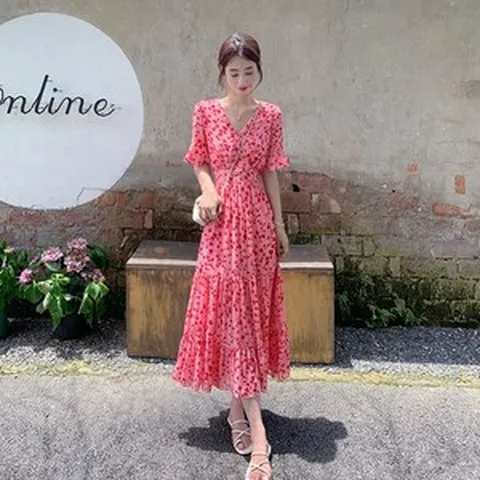 맥시 플로랄 드레스 프린트 막스스튜디오 봄여름