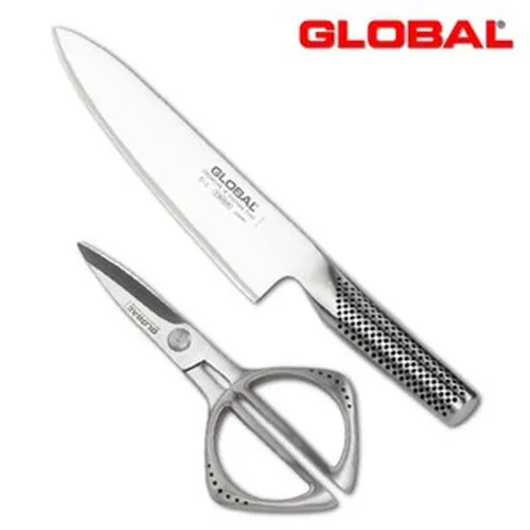 GLOBAL 글로벌 2P세트 (나이프+가위) G-2210, 1개