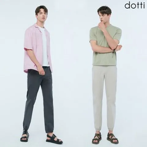 [도티 dotti] 도티 썸머 남성 코튼 컬러 조거팬츠 2종