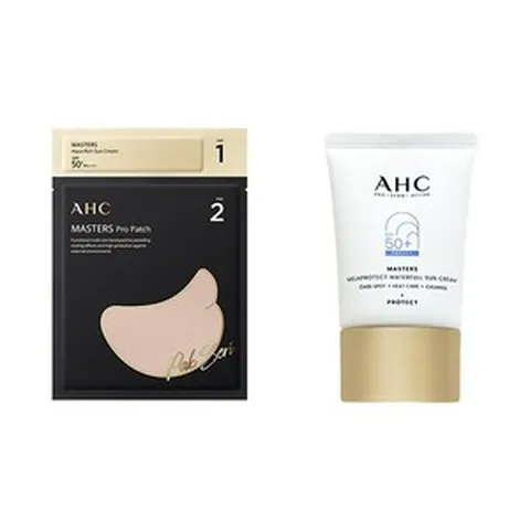 AHC 마스터즈 워터풀 선크림 40ml /박세리 선패치(선크림 1.5ml) x 4회분/선샤벳트 -, 1.마스터즈 멜라 프로텍트 워터풀 선크림 40ml