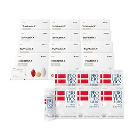 [건강케어세트] BG 덴마크 유산균이야기 12개월+트루바이타민X 12개월분, 1개, 60정