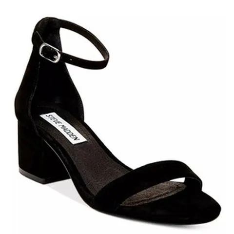 스티븐 매든 아이린 투피스 블록 힐 여성 샌들 BLACK SUEDE