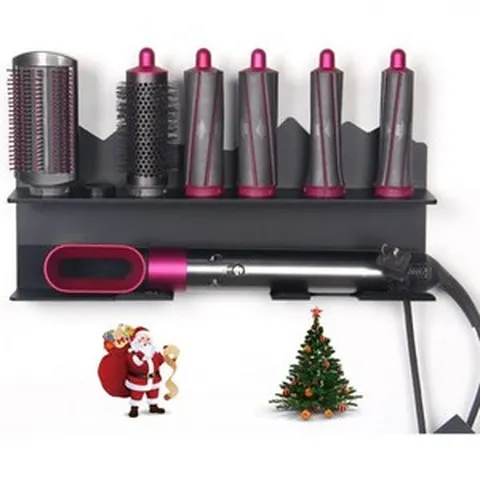 다이슨 에어랩 스타일러 액세서리 수납 스탠드에어랩 없음 수납형 및 벽걸이 헤어 드라이어 홀더 살롱 욕실용 스타일링 금속 정리함 블랙, Black