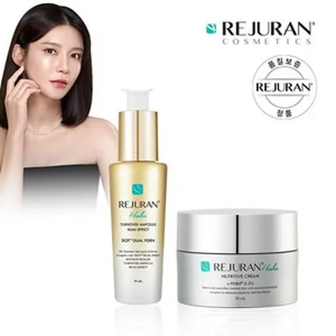 [공식 정품판매처] 리쥬란힐러 턴오버 앰플 듀얼 이펙트 30ml + 뉴트리티브 크림 50ml, 1세트, 80ml