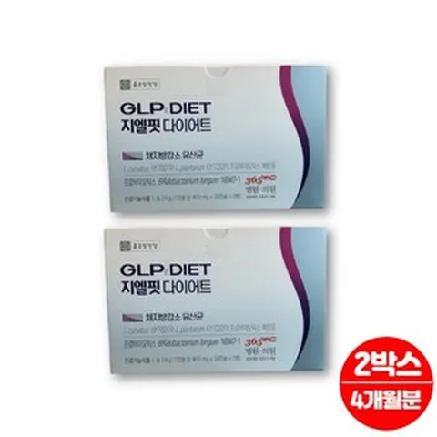 종근당 지엘피 지엘핏 GLP 다이어트 유산균 40대 50대 60대 여성 남성 체지방 다이어트 프로바이오틱스 프로바이오스틱 락토바실러스 비피더스균, 2개, 60개입