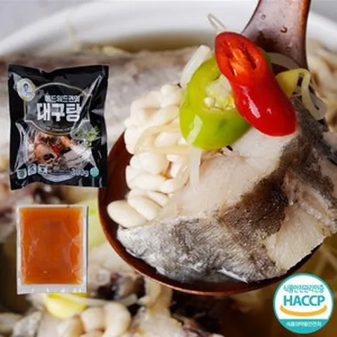 [홈쇼핑 정품] 에드워드권 대구탕 비법육수 속시원한 국내산 곤이 매운탕 밀키트, 4.8kg, 1세트