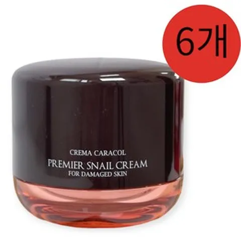 대용량 자민경 탄력 달팽이 크림 정품 오리지날 스네일 군대 px 화장품, 6개, 80ml