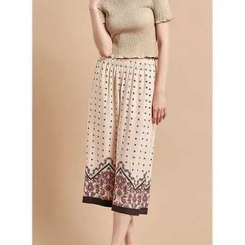 라페어 페르시안 데칼코마니 베이지 7부 인견 팬츠 LWPFD141-BE 194734