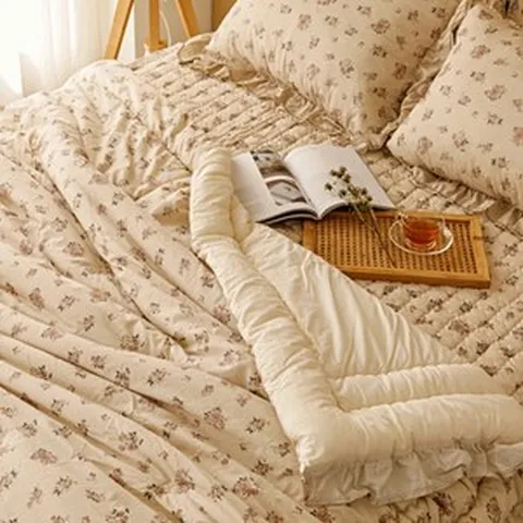 컴피플러피 꽃무늬 60수 이부자리 차렵이불