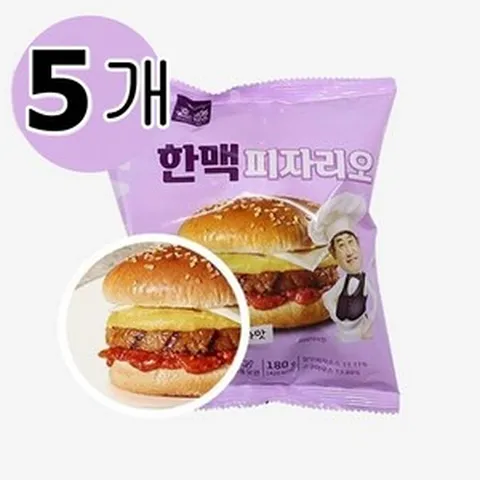 [한맥] 이경규의 수제 햄버거 3종 5개입/10개입, 5개, 180g