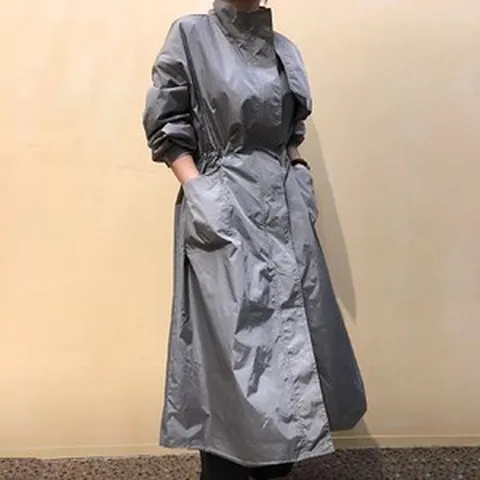 걸치기좋은 메모리원단 사파리 롱 바람막이야상