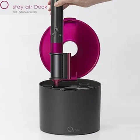 신형 다이슨 에어랩 거치대 컴플리트 전용 오스테이 NEW 에어독 숏배럴 호환 (롱 배럴호환 불가), 핑크