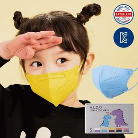 알도 디노 키즈 2D 새부리형 컬러 어린이마스크 소형 30매, 피치코랄 (30매), 30개