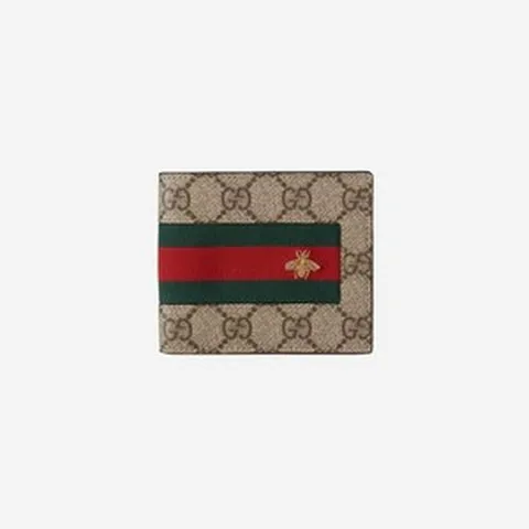 구찌 GG 웹 Wallet 베이지 에보니 웹Wallet