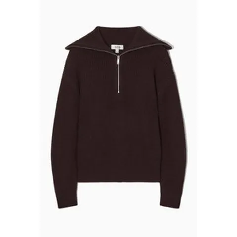 코스 니트 하프 집업 스웨터