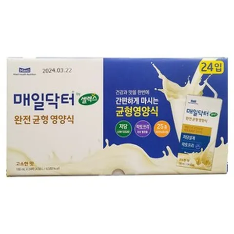 매일닥터 바이 셀렉스 190mlx24팩 완전 균형 영양식 고소한맛 락토프리, 190ml, 24개