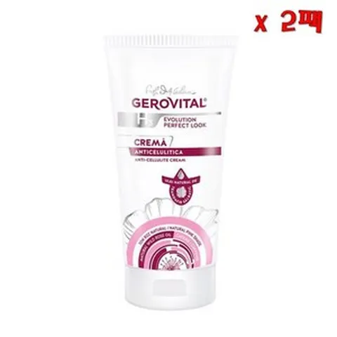 제로비탈 안티 셀룰라이트 크림 내추럴 핑크 쉐이드 카페인 와일드 로즈 오일 바디 케어, 2팩, 200ml