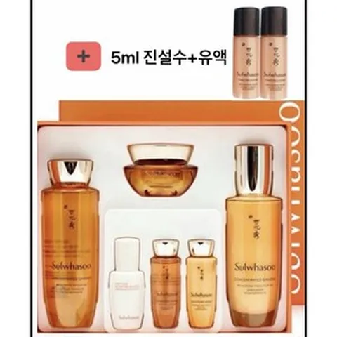 (최신)설화수 자음생수+자음생유액 선물세트+진설수+유액 각5ml 증정, 1개