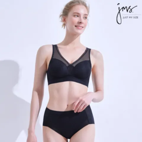 저스트마이사이즈 퓨어 컴포트 블랙 브라팬티세트 132453 {!마감임박!}, 80C(95)