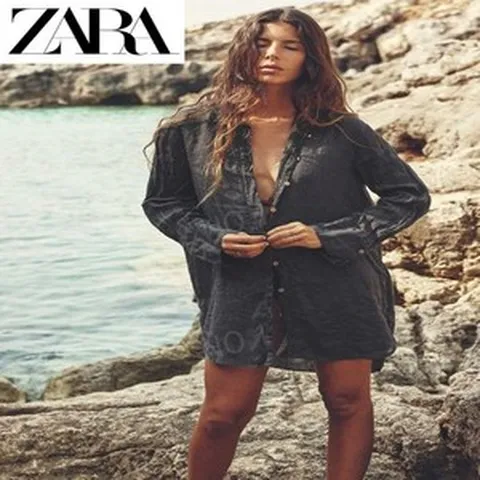 ZARA 자라 여름 오버핏 셔츠 원피스
