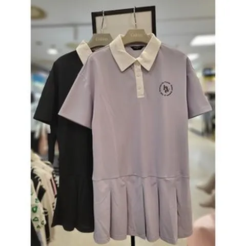 [동아쇼핑] 2023년 여름 신상~시원한 피케이 카라 원피스 @@단정한 여름 반팔 카라 원피스@@발표 행사룩으로 추천하는 초등 여아 시원한 원피스 EDOM23321