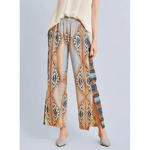 라페어 다이아퍼 패턴 네이비 9부 인견 팬츠 LWPFD143-BU 129728