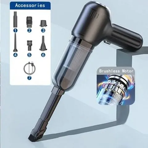 자동차무선청소기 135000PA 휴대용 무선 자동차 진공 청소기 미니 핸드헬드 강력한 흡입 청소 기계, Pro Black