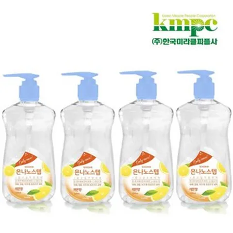 은나노스텝 시즌3 주방세제 550mL 레몬향/다용도 주방세제/빠른배송, 레몬향, 4개