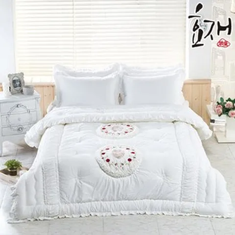 [효재]로리시아 광목 이불베개세트(퀸킹겸용)