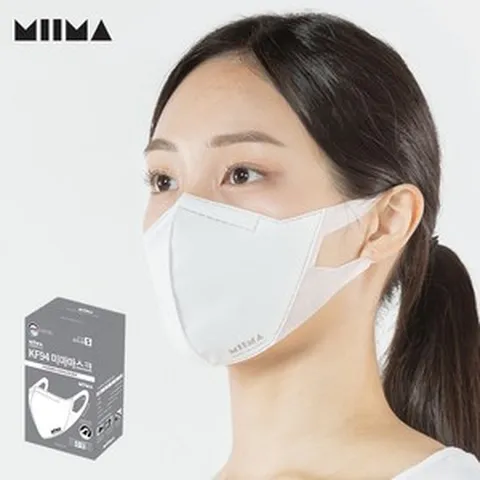 [미마마스크] 미마마스크 KF94 소형 흰색 40개입 미세먼지 황사 보건용마스크, 1개입, 40개