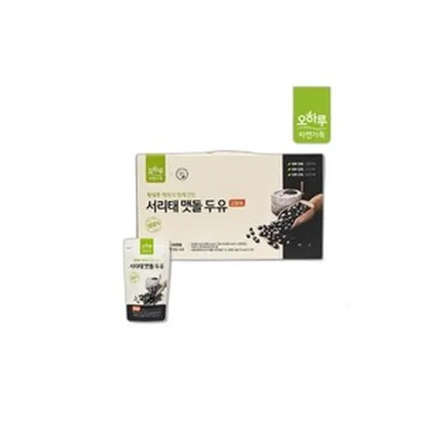 오하루 자연가득 100% 국내산 서리태 맷돌 두유 1박스 (20팩)