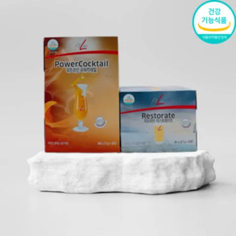 독일피엠쥬스 독일PM쥬스 2종세트 (파워칵테일 + 리스토레이트), 1개, 30회분