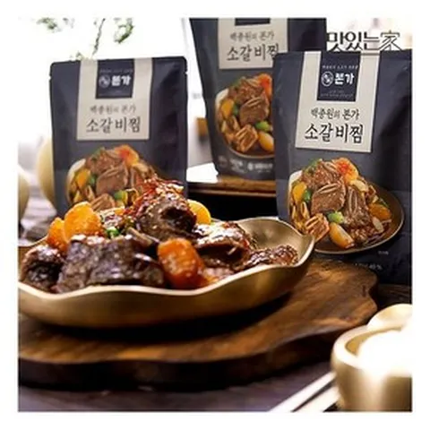 백종원 본가 소갈비찜 500g x 4팩 341972, 4개