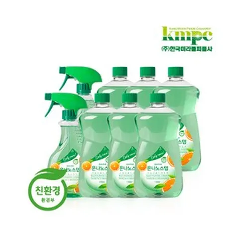 은나노스텝 시즌3 다용도세정제 본품 2개 + 리필 6개