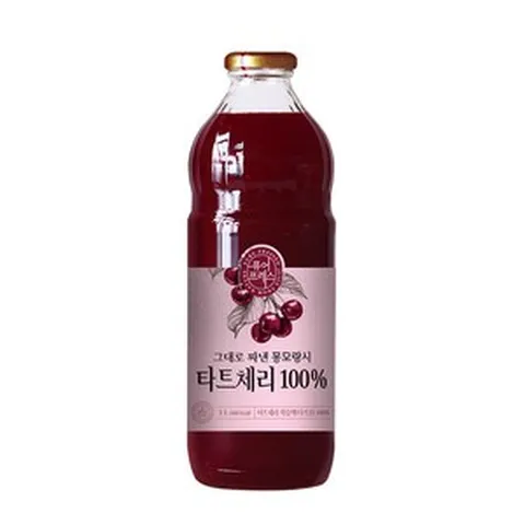 해썹인증 퓨어프레스 특허완료 그대로짜낸 몽모랑시 타트체리 타트체리즙 타트체리주스 타트체리원액 1000ml, 1개, 1L