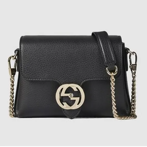 구찌 607720 CAO0G 1000 인터로킹 G 금장 체인 숄더백