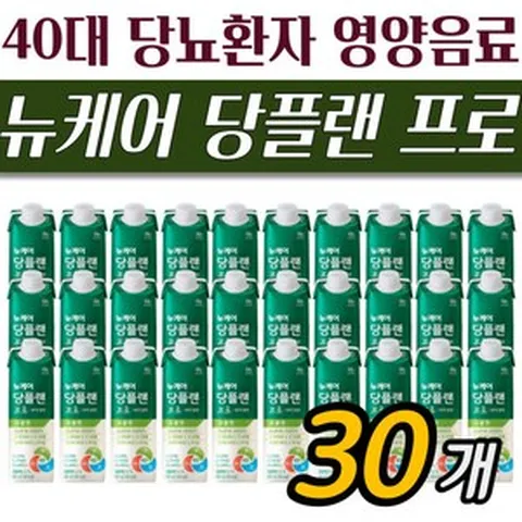 [정품발송] 뉴케어 당플랜 프로 당뇨식 부드러운 곡물맛 30개 유동식 영양보충식 간편 영양음료 40대 환자식 환자 425862, 230ml