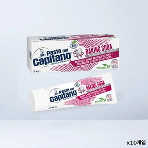 이탈리아 파스타 델 카피타노 치약, 베이킹소다, 10개, 75ml